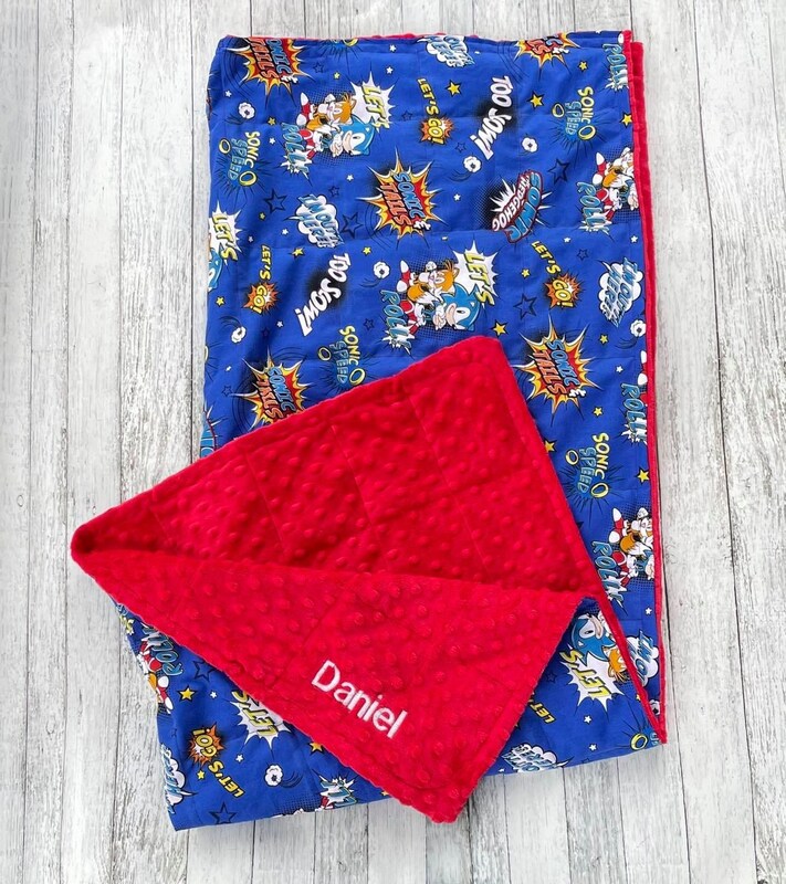 Weighted Blanket For Kids Sonic The Hedgehog Sleep Anxiety Sensory Weighted Blanket For Kids Sonic The Hedgehog Sleep Anxiety Sensory